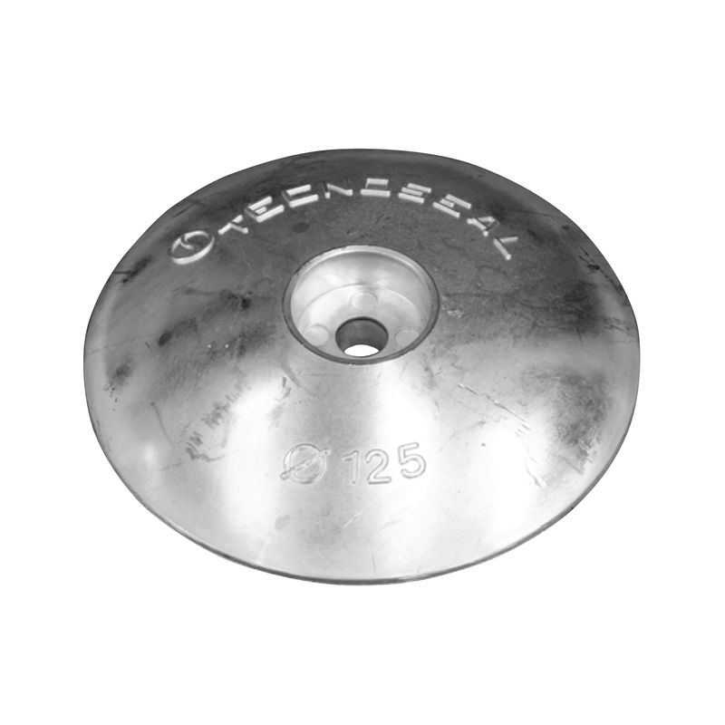 SINGLE ANODE IN ZINC ALLOY FOR RUDDER 125 MM