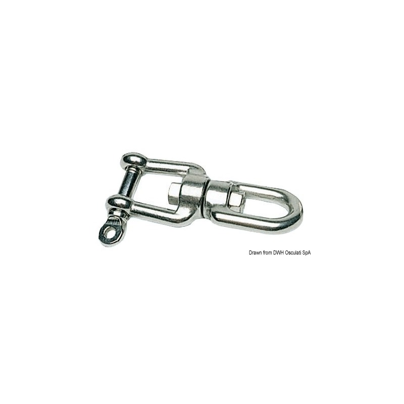 MIRROR-POLISHED AISI 316 STAINLESS STEEL SWIVEL