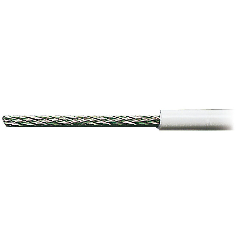 CABLES MADE OF AISI 316 STAINLESS STEEL COATED WITH WHITE PVC