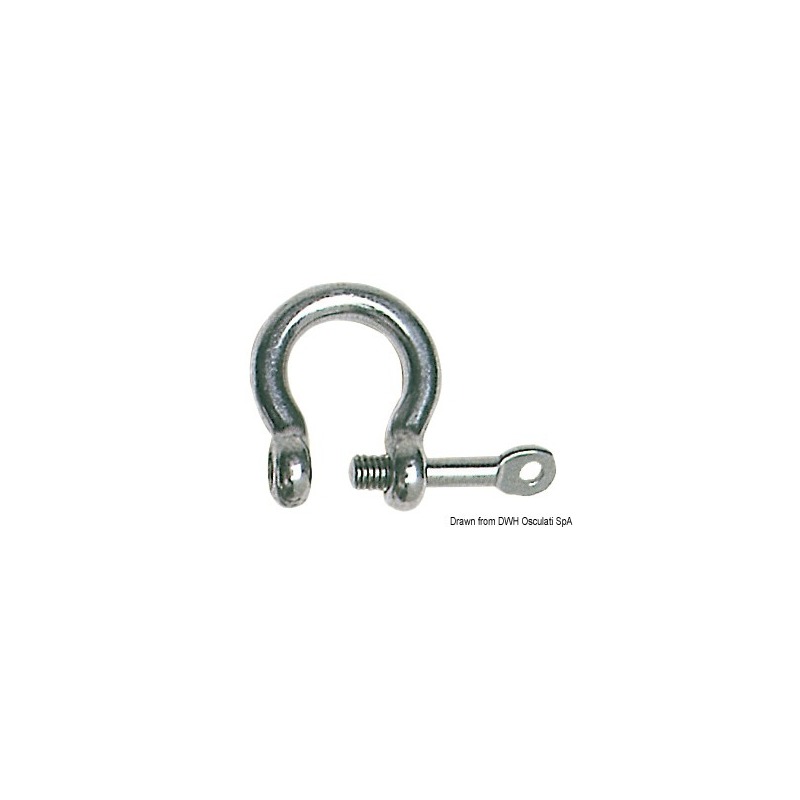 BOW SHACKLES WITH CAPTIVE PIN