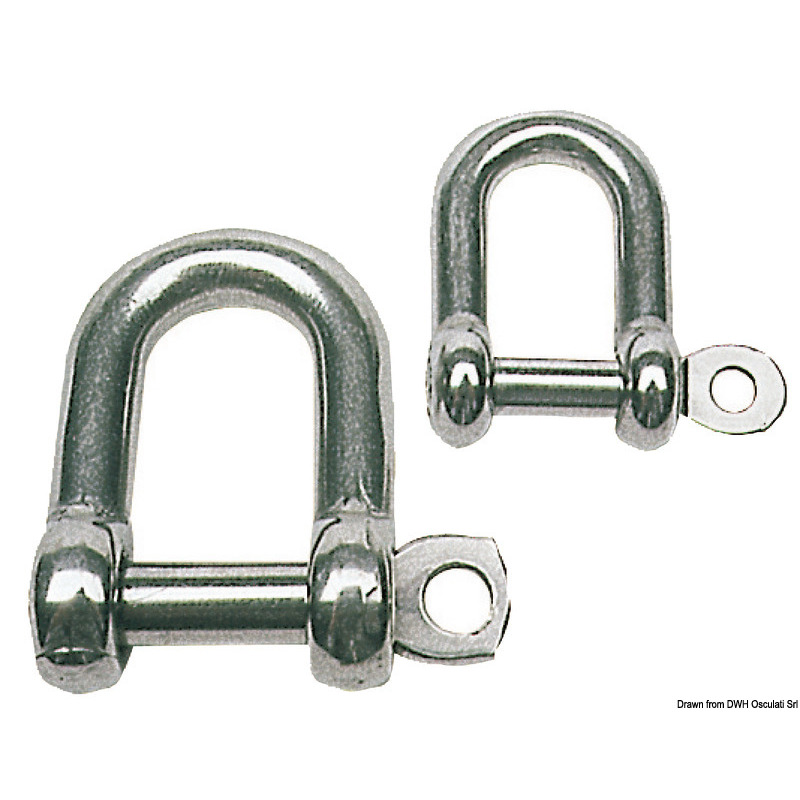 STAINLESS 'D' SHACKLES AISI 316