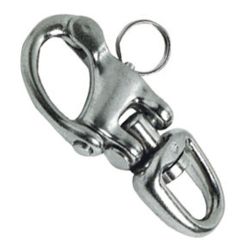 DOUBLE-JOINT SNAP-SHACKLES FOR SPINNAKER, HALYARDS AND GENERAL PURPOSES, MADE OF STAINLESS STEEL