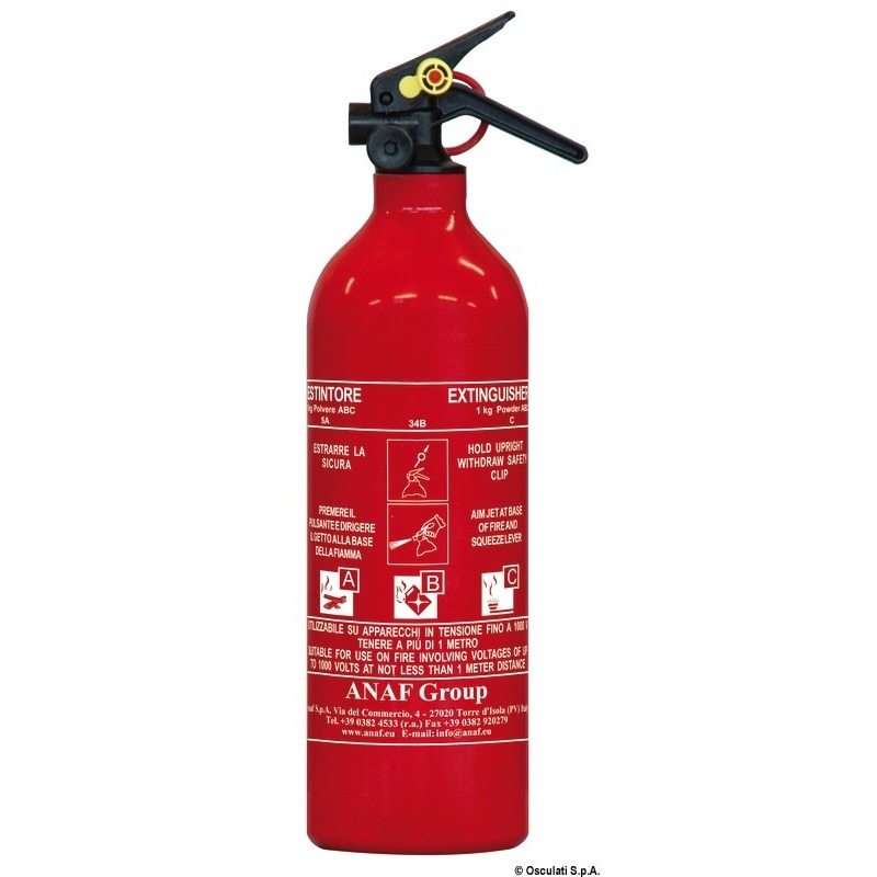MED-TYPE APPROVED POWDER EXTINGUISHER