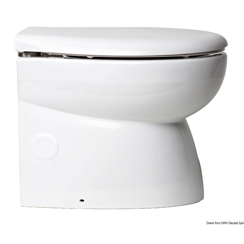 FAIRED ELECTRIC TOILET UNIT WITH WHITE PORCELAIN BOWL