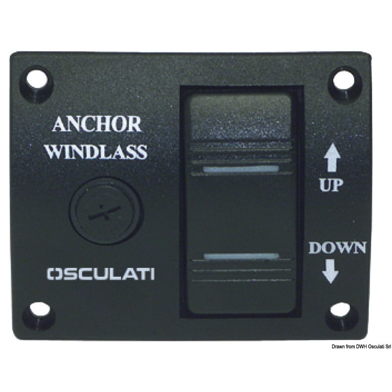 WINDLASS CONTROL PANEL WITH TOGGLE SWITCH