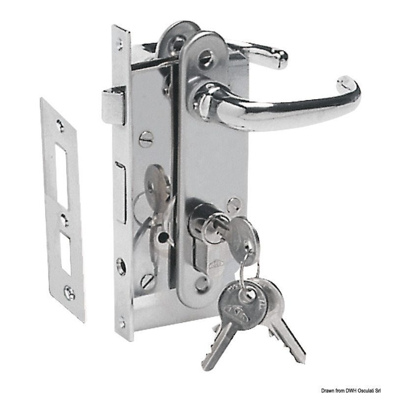 FLUSH LOCK WITH SAFETY CYLINDER