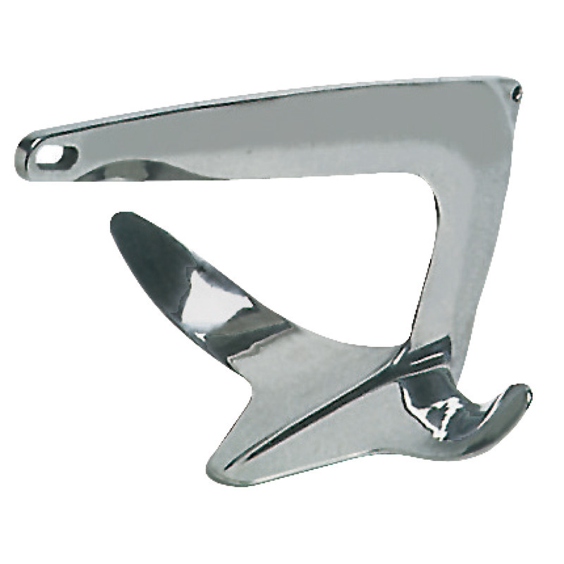 TREFOIL® ANCHOR MADE OF MIRROR-POLISHED AISI316 STAINLESS STEEL