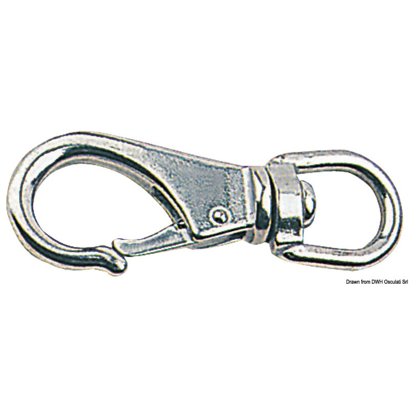 SNAP-HOOKS WITH SWIVEL, MADE OF STAINLESS STEEL