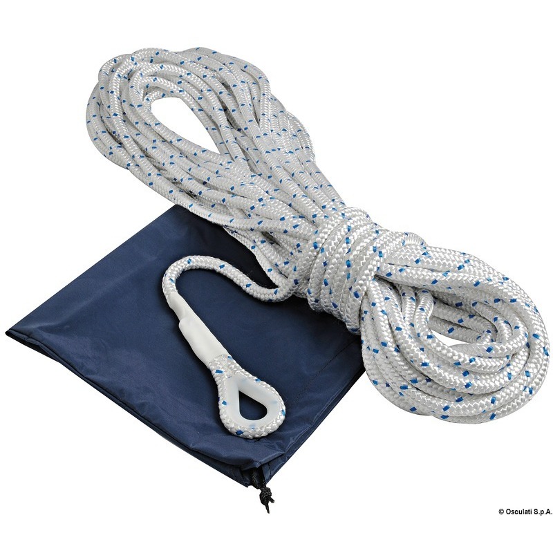 ANCHOR ROPE MADE OF POLYESTER BRAID WITH LEAD CORE FOR THE FIRST 10 METRES
