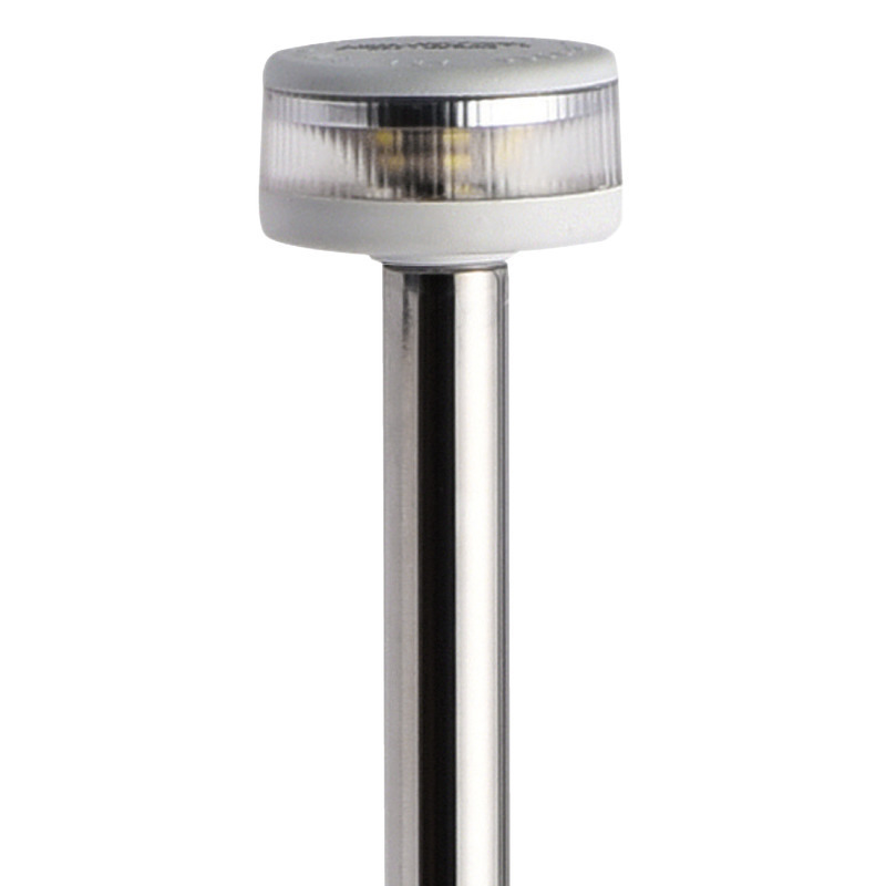 POLE LIGHT WITH EVOLED 360° LIGHT - PULL-OUT VERSION WITH WALL-MOUNTING STAINLESS STEEL BASE
