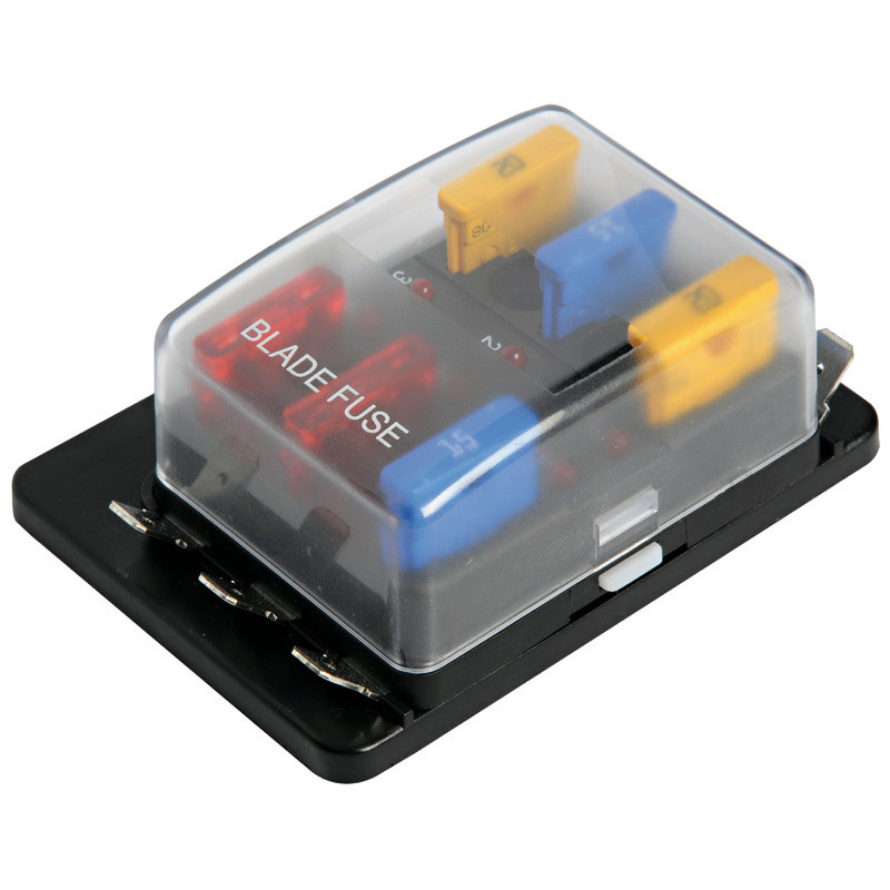 FUSE HOLDER BOX WITH WARNING LIGHTS