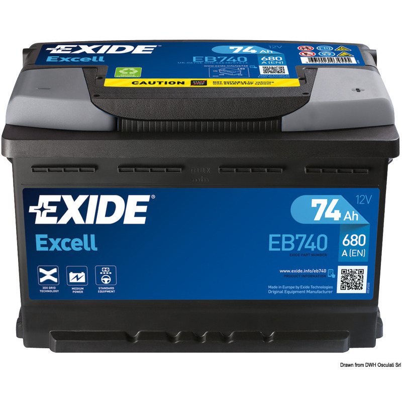 EXIDE EXCELL STARTING BATTERIES