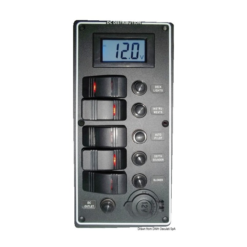 ELECTRICAL PANEL PCAL SERIES WITH 9/32V DIGITAL VOLTMETER