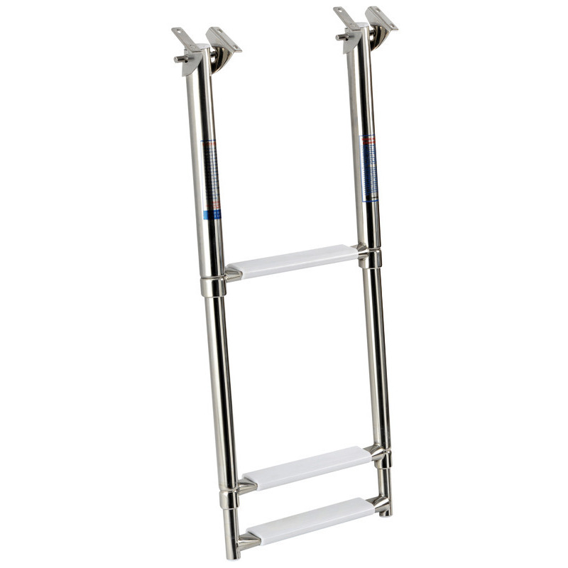 TELESCOPIC LADDER FOR FIXING UNDER THE GANGPLANK