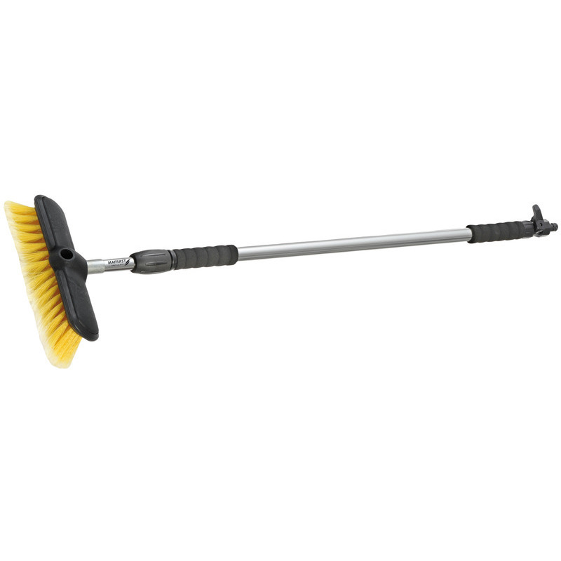 MAFRAST TELESCOPIC SCRUBBING BRUSH MADE OF ANODIZED ALUMINIUM AND FITTED WITH ROTATIONAL CLOSING TAP